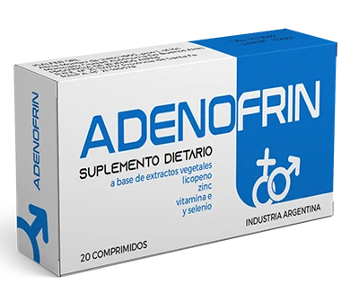 Comprimidos de Adenofrin con Saw Palmetto y licopeno, listos para tomar 2 por día con las comidas